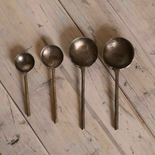 Forged Measuring Spoons Set of 4 – Timeless Artisan Kitchen Tools