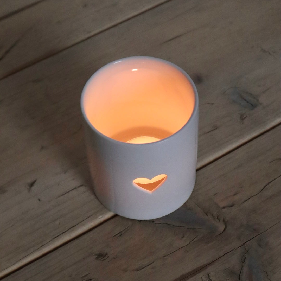 Cosy Heart Ceramic Tea Light Holder – Cosy Country Home Decor