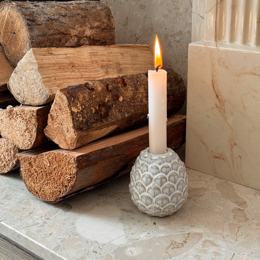 Pinecone Candle Holder