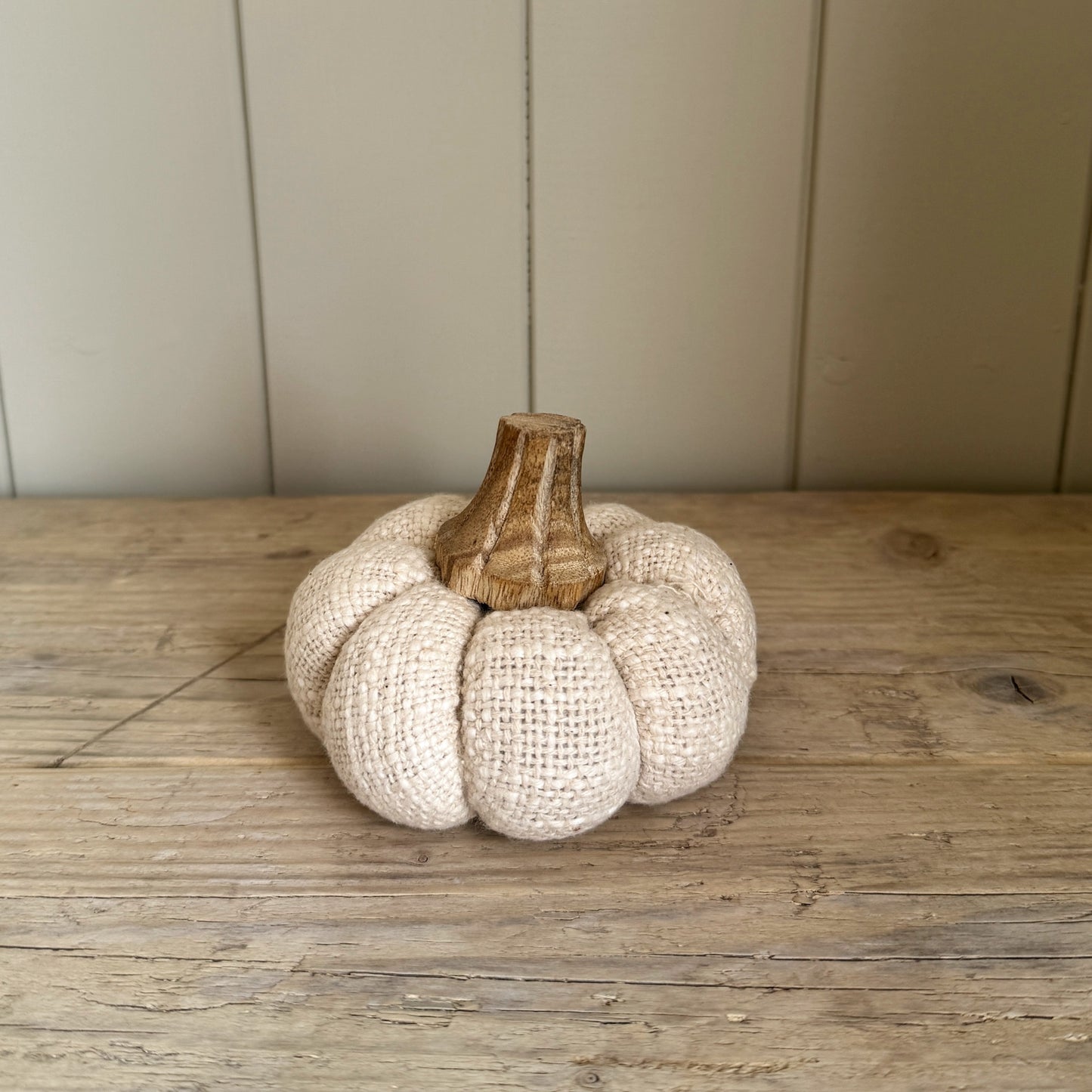 Soft Cream Cotton Pumpkins – Cosy Autumn Decor