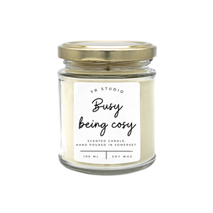 "Busy Being Cosy" Pine Needle & Cedar Soy Candle