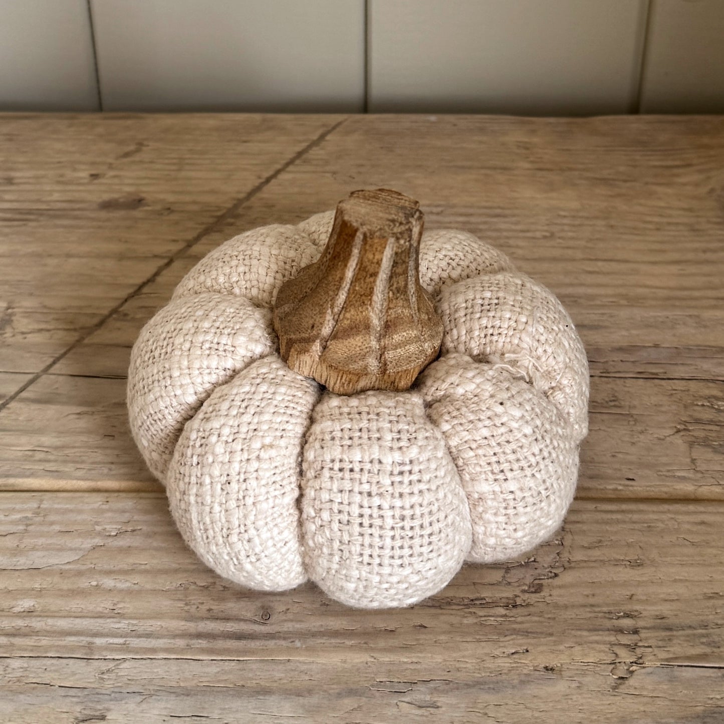 Soft Cream Cotton Pumpkins – Cosy Autumn Decor