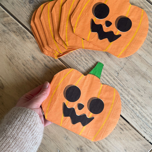 Pumpkin Paper Napkins (Pack of 12)