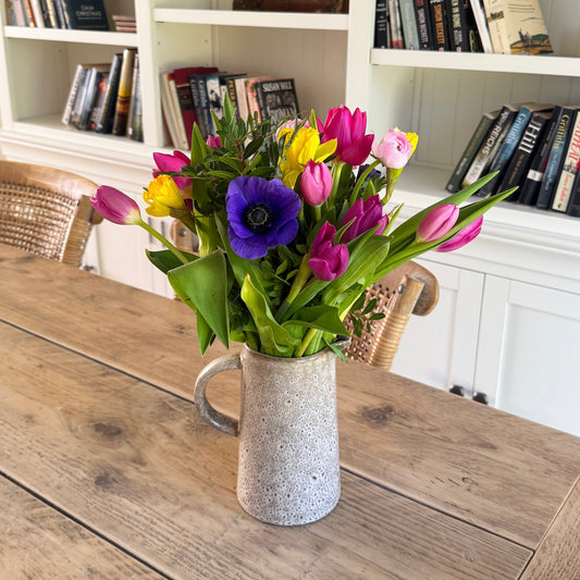 Large Rustic Stoneware Vase Jug