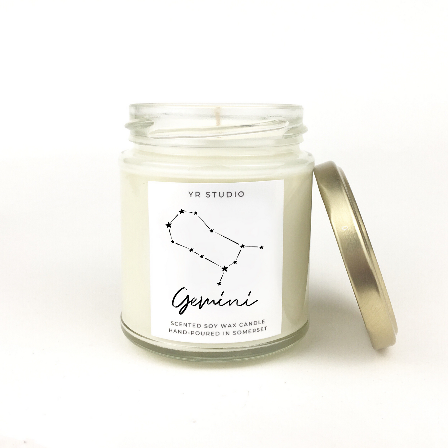 Gemini zodiac candle