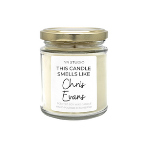 "Smells like Chris Evans" - celebrity gift candle