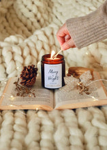 Load image into Gallery viewer, mulled-wine-scented-candle-in-amber-jar-from-YR-studio