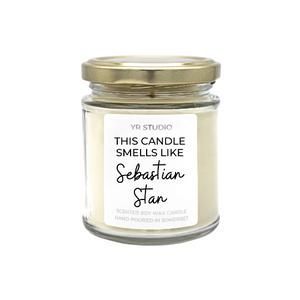 "Smells like Sebastian Stan" - celebrity gift candle